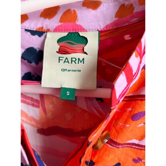 NWOT Farm Rio Lilac Colorful Party Belted Midi Dress Women's Size S - Picture 6 of 14